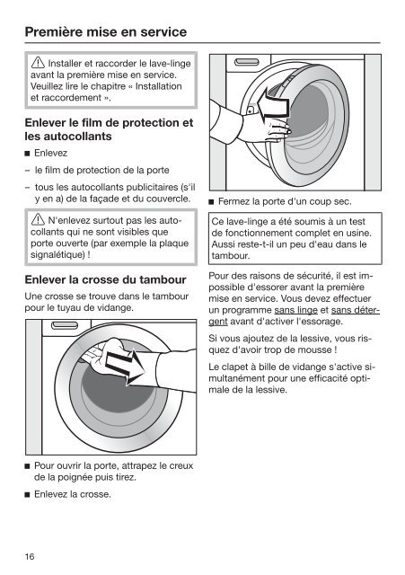 Miele WDD320 SpeedCare 1400 - Mode d'emploi