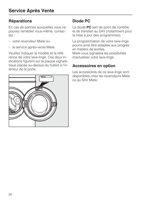 Miele PW 5065 [EL AV] - Mode d'emploi