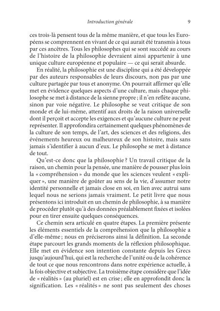 Introduction à la réflexion philosophique