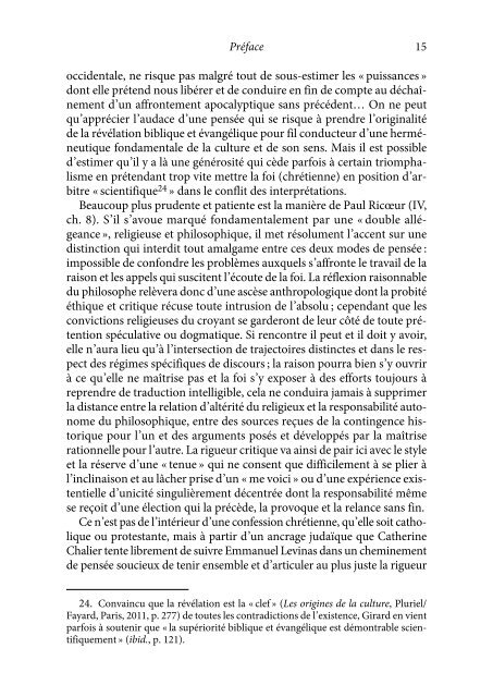 Veilleurs aux frontières. Penseurs pour aujourd’hui (Bergson-Rosenzweig, Girard-Ricœur-Chalier, Derrida-Nancy, Castoriadis-Stanguennec)