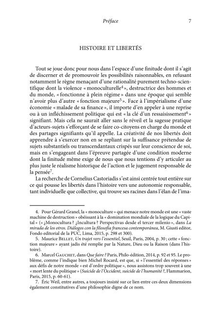 Veilleurs aux frontières. Penseurs pour aujourd’hui (Bergson-Rosenzweig, Girard-Ricœur-Chalier, Derrida-Nancy, Castoriadis-Stanguennec)