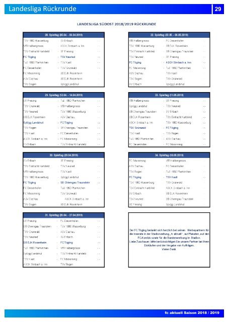 fc aktuell Saison 2018-19 Ausgabe 10