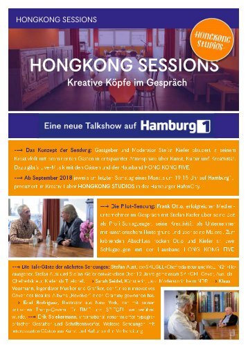 Hongkong Sessions Flyer