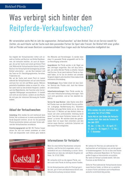 Birkhof-Magazin 2/2018