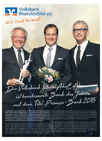 Magazin rund um die Volksbank RheinAhrEifel eG