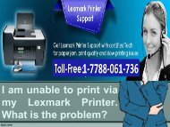 I am unable to print via my Lexmark Printer. What is the problem-converted