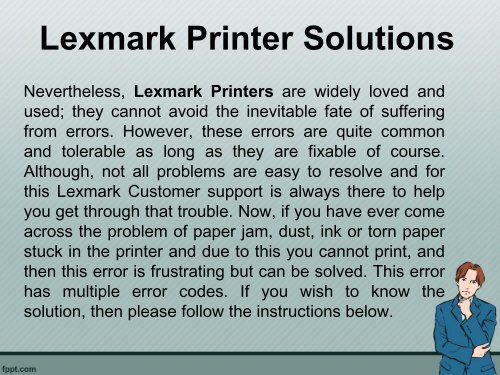 I am unable to print via my Lexmark Printer. What is the problem-converted