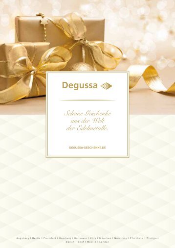 Goldgeschenke Katalog 2018