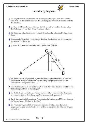 Satz des Pythagoras