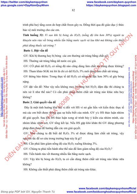 Nâng cao hiệu quả dạy học phần hóa phi kim lớp 10 THPT bằng hệ thống tình huống có vấn đề và các phương pháp dạy học tích cực