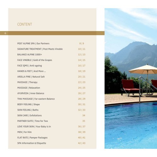 SPA Pricelist