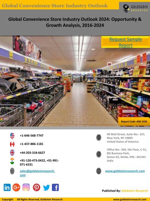 Convenience Store Industry Staistics, Sales Data,Market Share &amp; Trends 2016-2024 