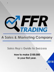 Sales Manual TX 2018