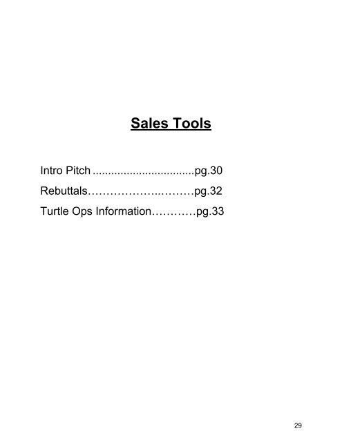 Sales Manual TX 2018