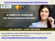 Yahoo mail Support Number 1877-503-0107