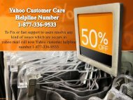 Yahoo Customer Care Helpline Number 1-877-336-9533