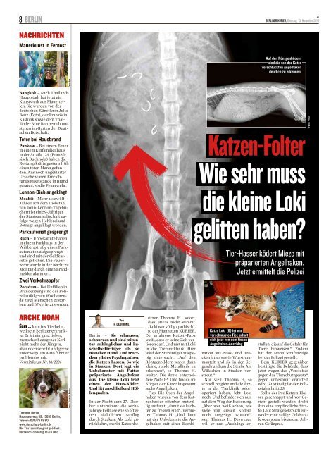 Berliner Kurier 13.11.2018