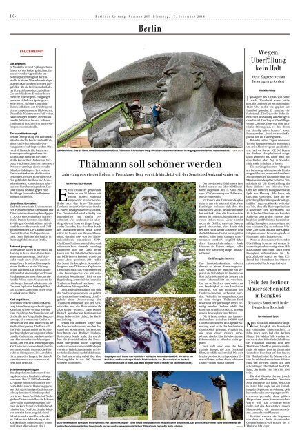 Berliner Zeitung 13.11.2018