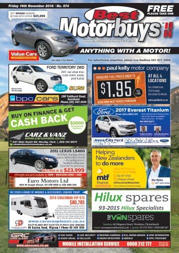 Best Motorbuys: November 16, 2018