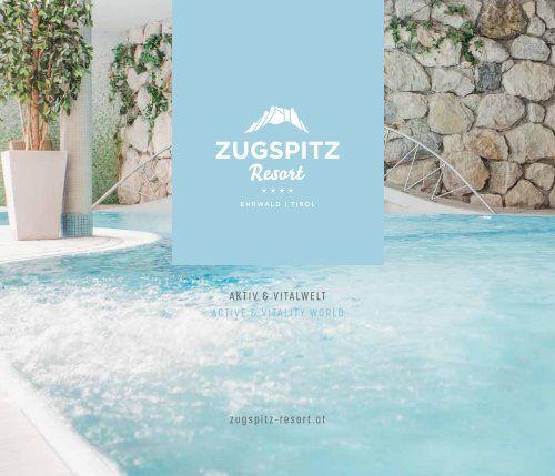 Zugspitz Resort Wellnessfolder 2018