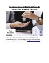 Visit Group Three for Top-Notch Property Management Services in Edmonton