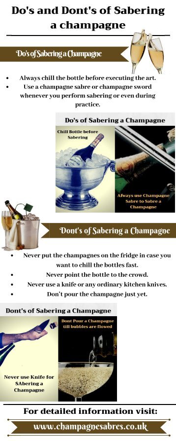 Use Champagne Sabre for Sabering a Champagne