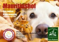 Mauritiushof Naturmagazin November 2018