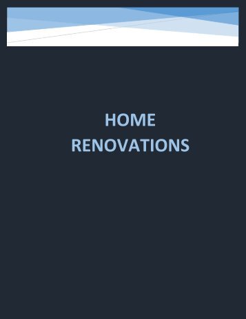 Home renovations Calgary