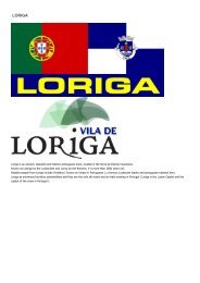 História concisa da vila de Loriga - Concise history of the town of Loriga