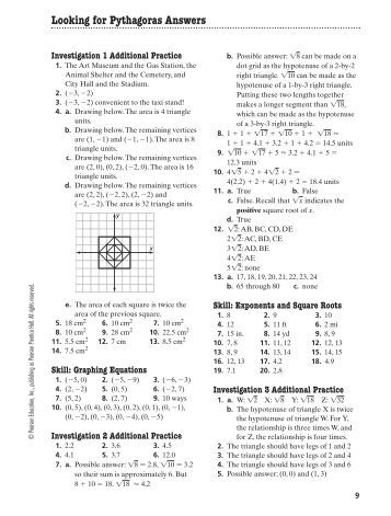 Pythagoras theorem homework help