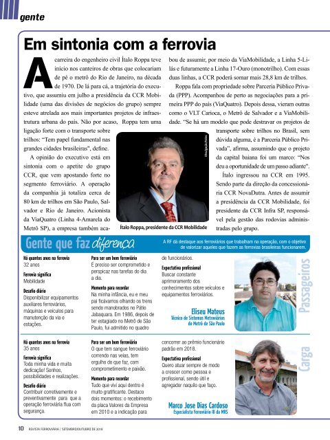 Revista Ferroviária Setembro/Outubro 2018