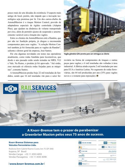 Revista Ferroviária Setembro/Outubro 2018