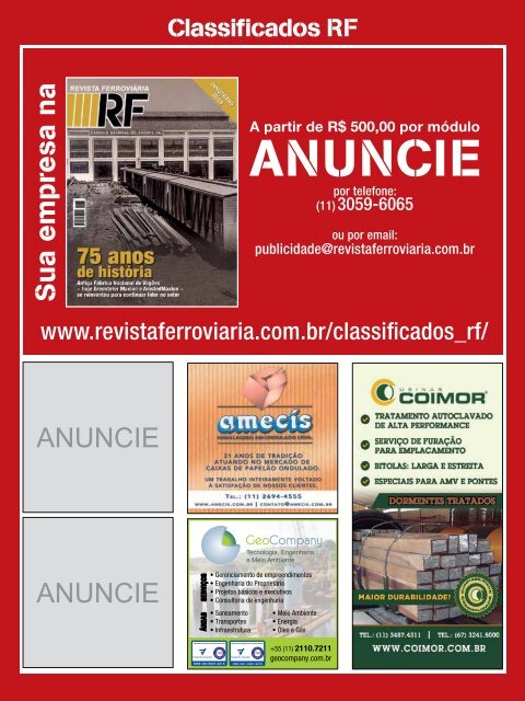 Revista Ferroviária Setembro/Outubro 2018