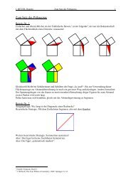 Zum Satz des Pythagoras