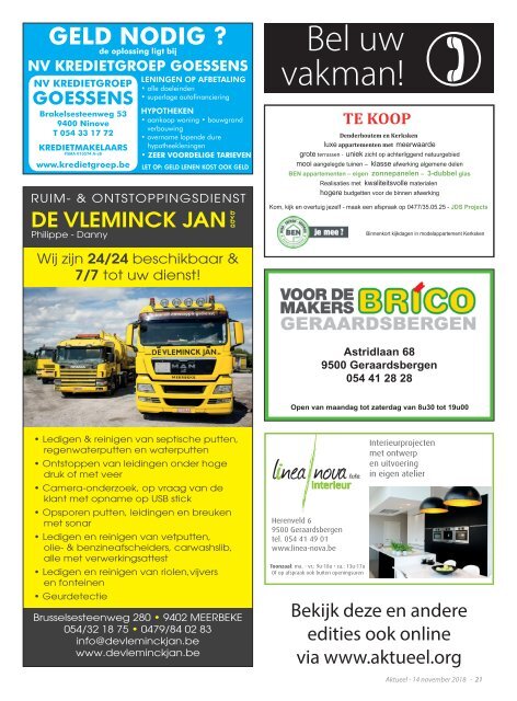 Editie Ninove 14 november 2018