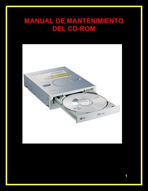 MANUAL DE MANTENIMIENTO DEL CD