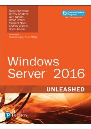 Windows Server 2016 Unleashed sample pages PREVIEW