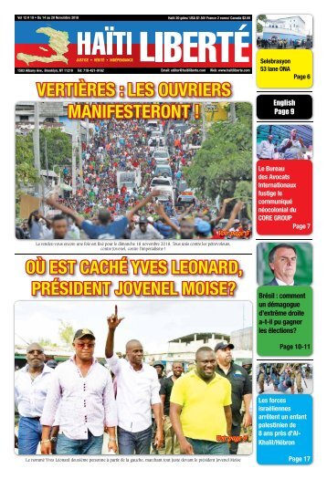 Haiti Liberte 14 Novembre 2018