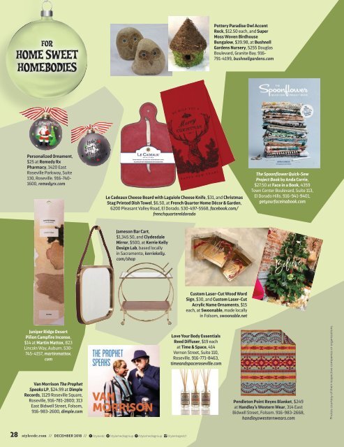 Style Magazine_El Dorado County and Foothills_December 2018