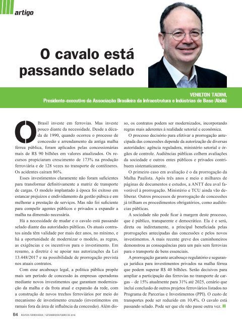 Revista Ferroviária Setembro/Outubro - 2018