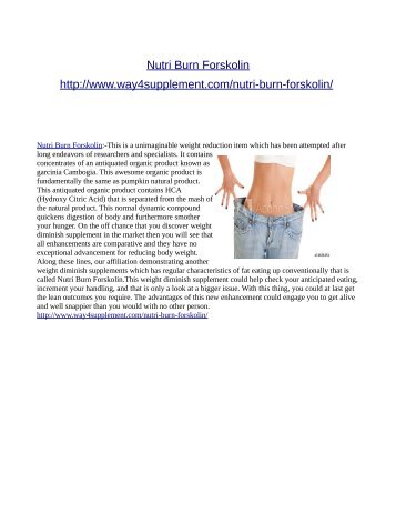 http://www.way4supplement.com/nutri-burn-forskolin/