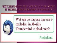 Wat zijn de stappen om een e-mailadres in Mozilla Thunderbird te blokkeren