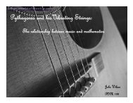 Pythagoras and His Vibrating Strings