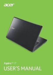 Acer notebook User Manual