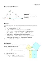 Die Satzgruppe des Pythagoras - Lehrstuhl für Didaktik der ...