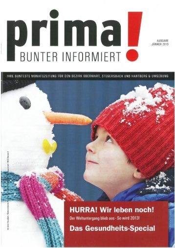 prima! Magazin - Ausgabe Jänner 2013