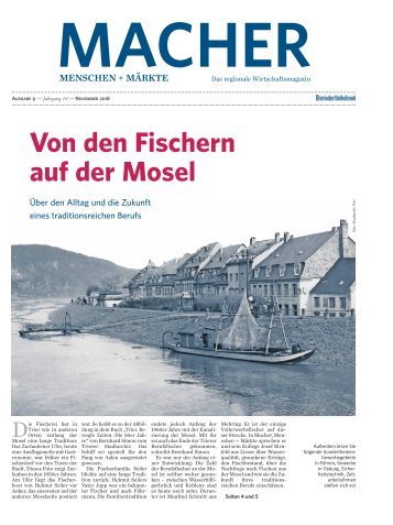 MACHER Menschen + Märkte - Ausgabe 9 - November 2018