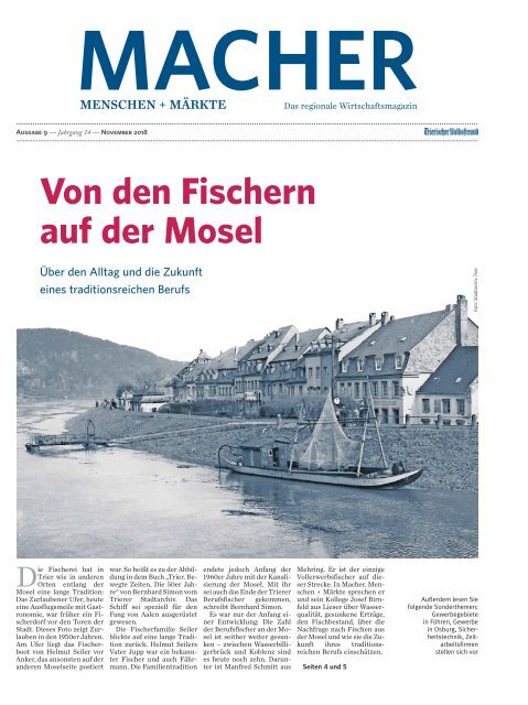 MACHER Menschen + Märkte - Ausgabe 9 - November 2018