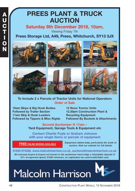 Construction Plant World 15th November 2018