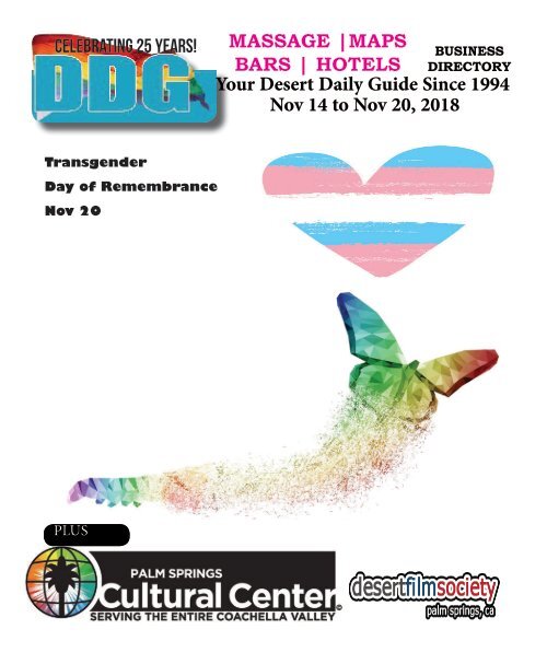 Gay Palm Springs this week Nov 14 to Nov 20, 2018